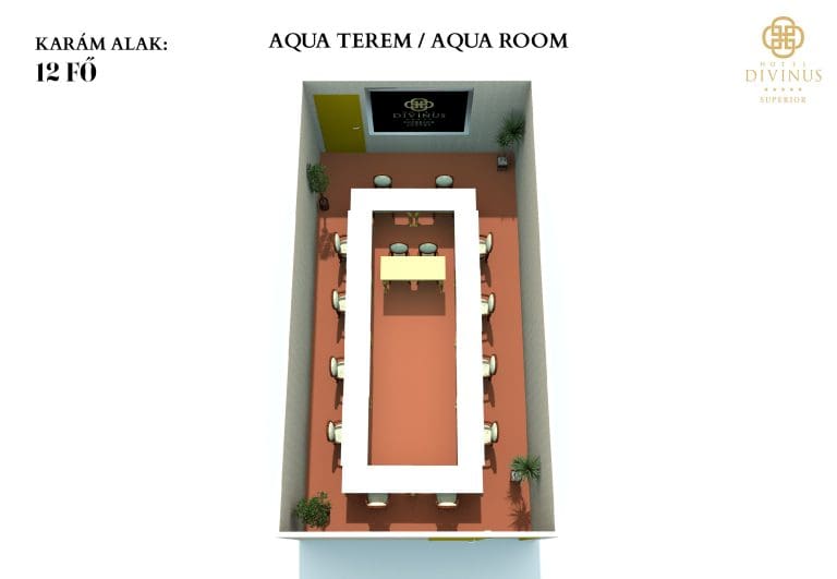 aqua terem karam alak 12 fő