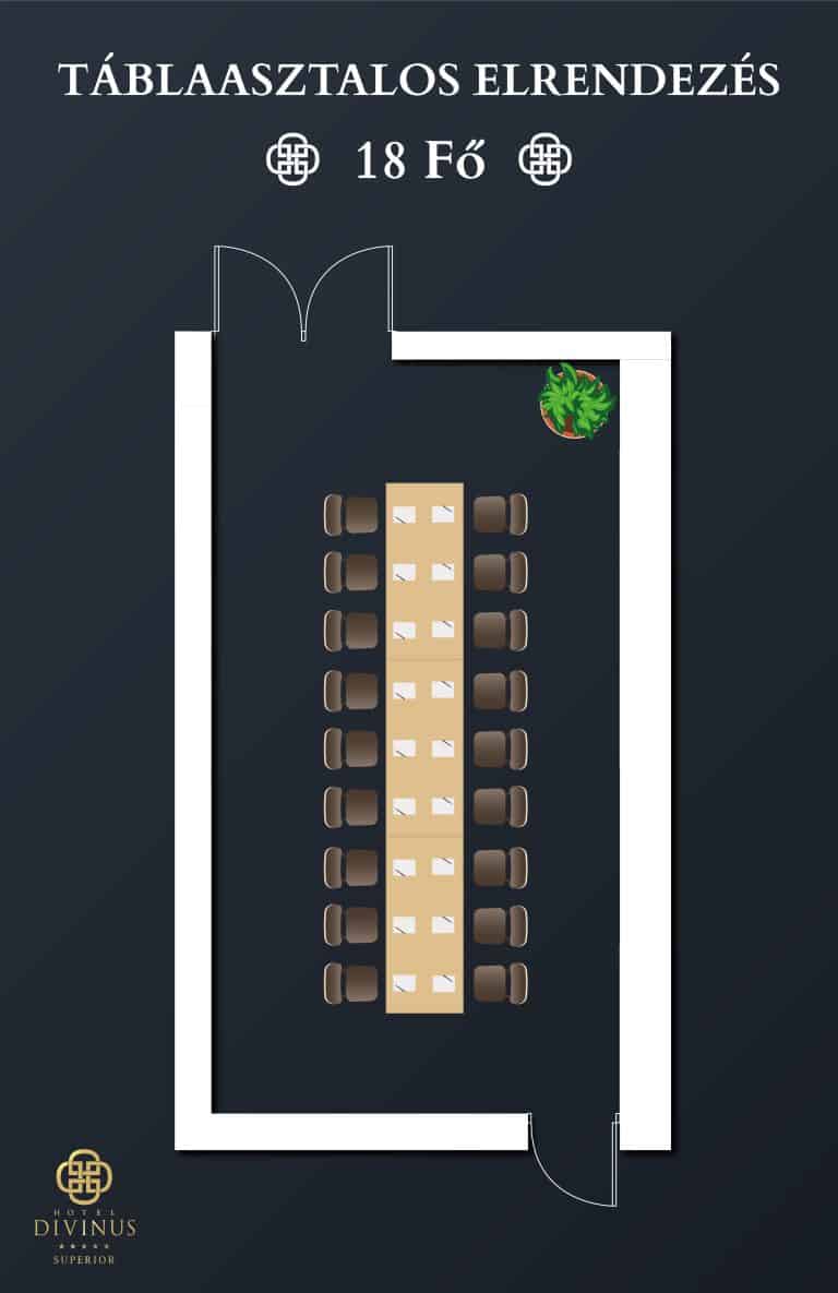 hotel divinus aqua tablaasztalos